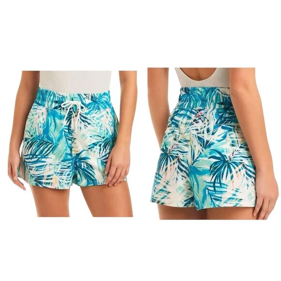 OP Ocean Pacific Quick Dry Tropical Beachy Pull On Shorts Mesh Pockets Sz XL NWT - Picture 16 of 16